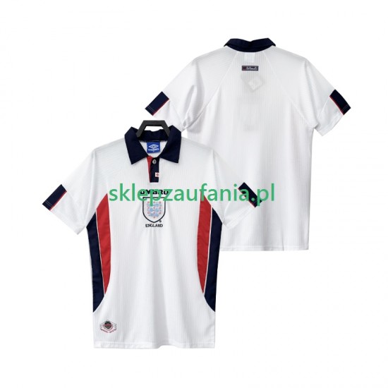 Herre England drakt 1998 Retro Hjemme Korte Ermer