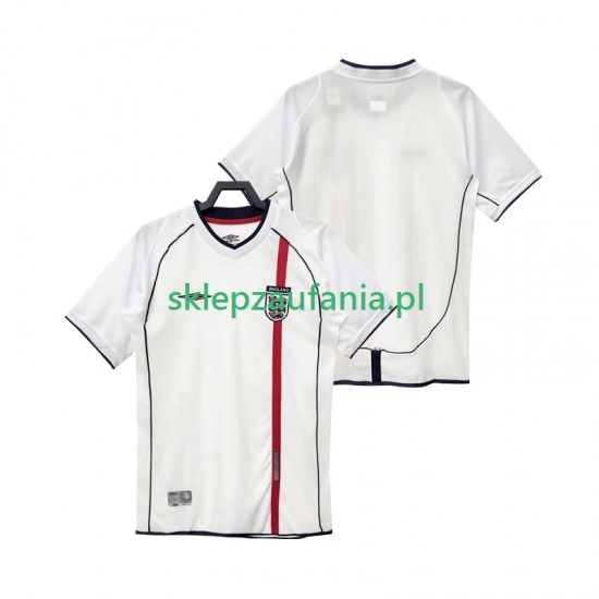 Herre England drakt 2002 Retro Hjemme Korte Ermer