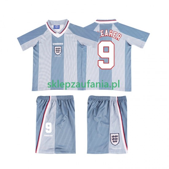3-13 år Barn England drakt SHEARER 9 1996 Retro Borte Korte Ermer
