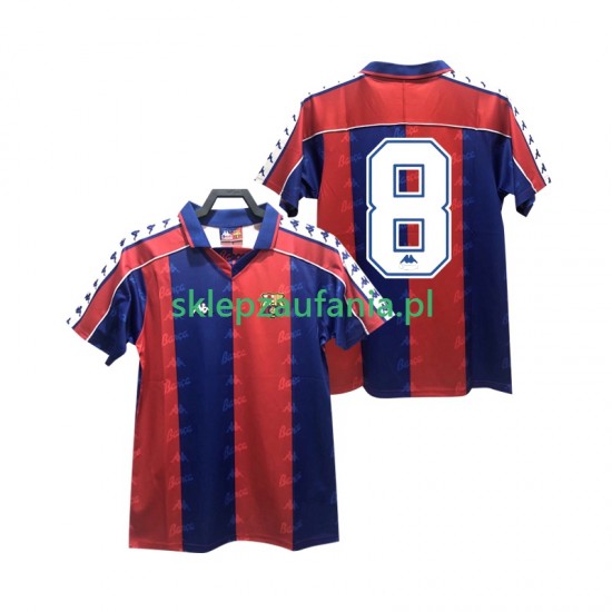 Herre FC Barcelona drakt 8 1992 1995 Retro Hjemme Korte Ermer