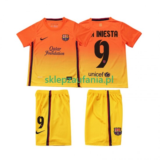 3-13 år Barn FC Barcelona drakt A INIESTA 9 2012 2013 Retro Borte Korte Ermer