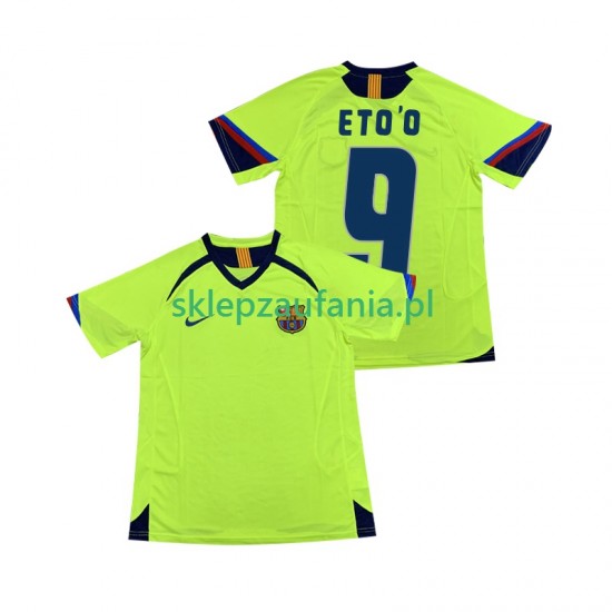 Herre FC Barcelona drakt ETOO 9 2005 Retro Borte 2006 Korte Ermer