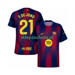 Herre FC Barcelona drakt Frenkie de Jong 21 Hjemme 2025-2026 Korte Ermer Herre FC Barcelona drakt Frenkie de Jong 21 Hjemme 2025-2026 Korte Ermer
