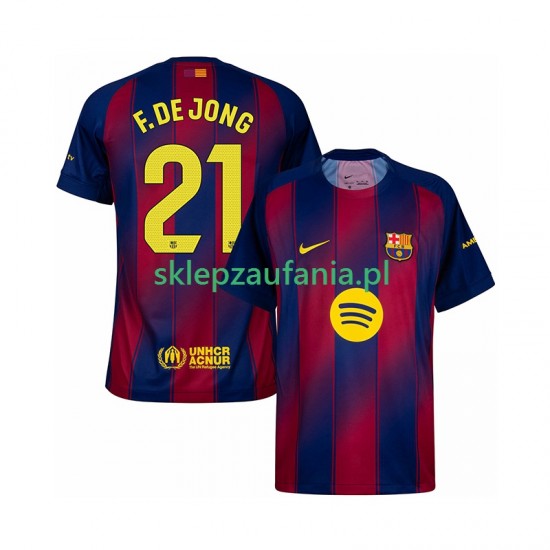 Herre FC Barcelona drakt Frenkie de Jong 21 Hjemme 2025-2026 Korte Ermer
