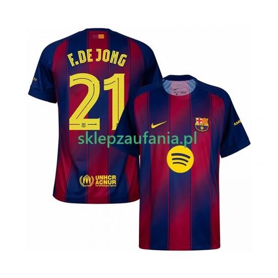 Herre FC Barcelona drakt Frenkie de Jong 21 Champions League Hjemme 2025-2026 Korte Ermer