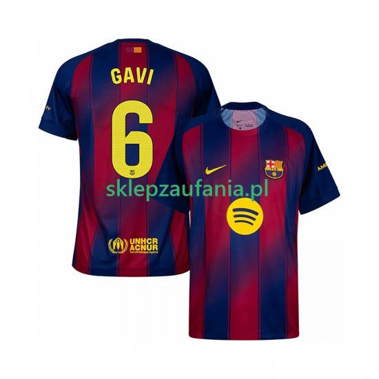 Herre FC Barcelona drakt Gavi 6 Hjemme 2025-2026 Korte Ermer