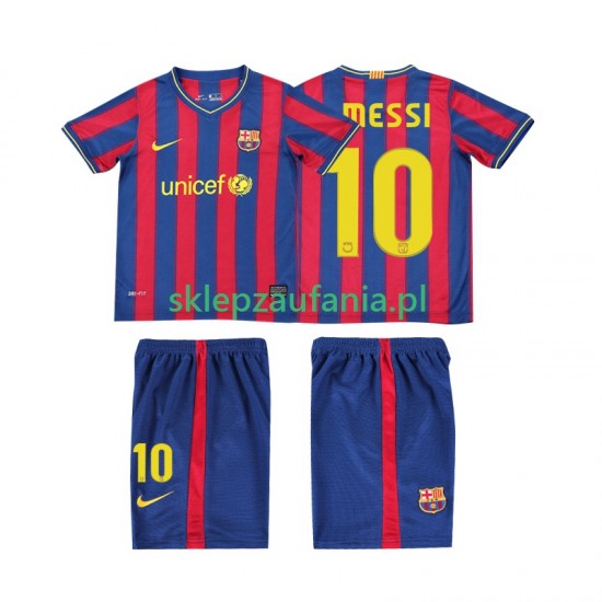 3-13 år Barn FC Barcelona drakt Lionel Messi 10 2009 Retro Hjemme 2010 Korte Ermer