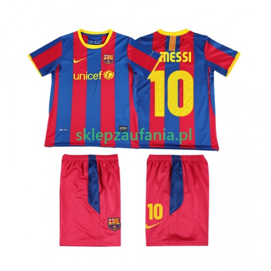 3-13 år Barn FC Barcelona drakt Lionel Messi 10 Retro Hjemme 2010 2011 Korte Ermer