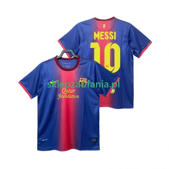 Herre FC Barcelona drakt Lionel Messi 10 2012 2013 Retro Hjemme Korte Ermer