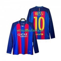 Herre FC Barcelona drakt Lionel Messi 10 2016 2017 Retro Hjemme Langermet Herre FC Barcelona drakt Lionel Messi 10 2016 2017 Retro Hjemme Langermet
