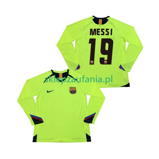 Herre FC Barcelona drakt Lionel Messi 19 2005 Retro Borte 2006 Langermet