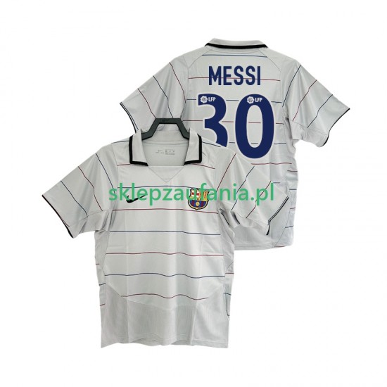 Herre FC Barcelona drakt Lionel Messi 30 2003 Retro Borte 2004 Korte Ermer