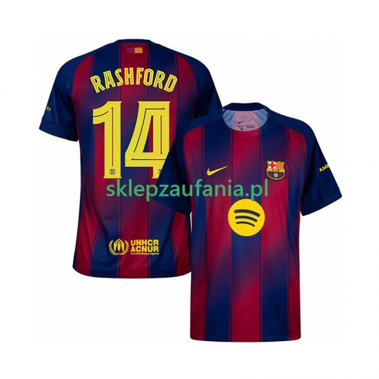Herre FC Barcelona drakt Marcus Rashford 14 Champions League Hjemme 2025-2026 Korte Ermer