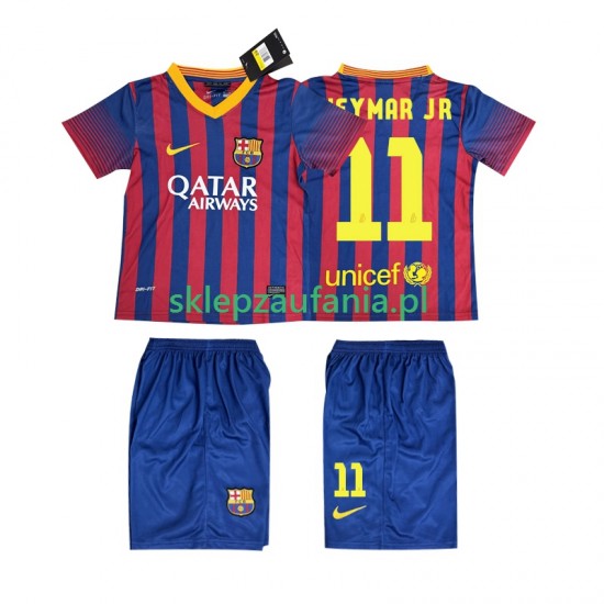 3-13 år Barn FC Barcelona drakt Neymar JR 11 2013 2014 Retro Hjemme Korte Ermer