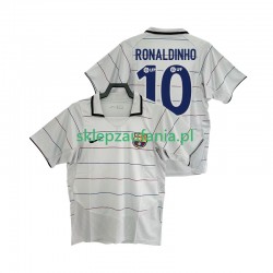 Herre FC Barcelona drakt RONALDINHO 10 2003 Retro Borte 2004 Korte Ermer Herre FC Barcelona drakt RONALDINHO 10 2003 Retro Borte 2004 Korte Ermer