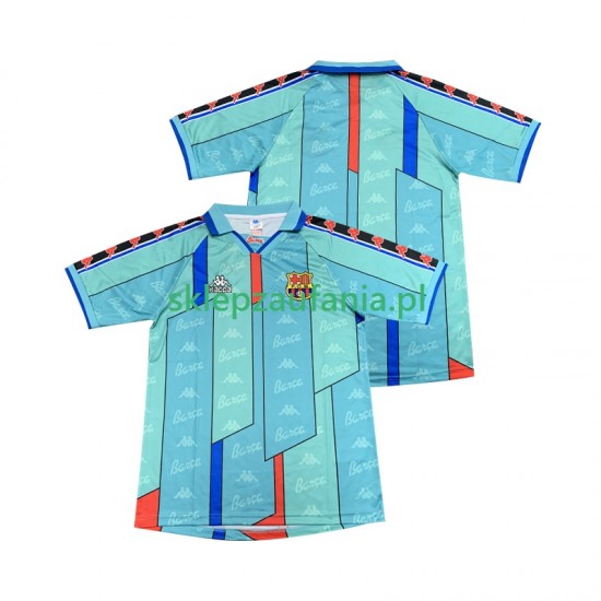 Herre FC Barcelona drakt 1996 1997 Retro Borte Korte Ermer