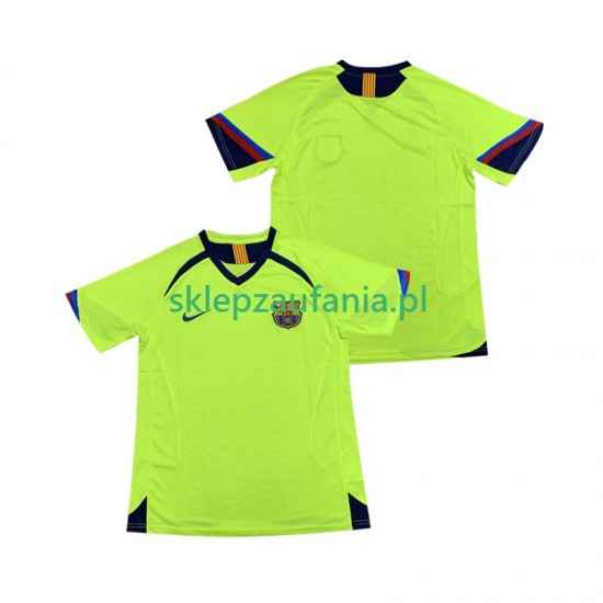 Herre FC Barcelona drakt 2005 Retro Borte 2006 Korte Ermer