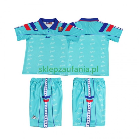 3-13 år Barn FC Barcelona drakt 1992 1995 Retro Borte Korte Ermer