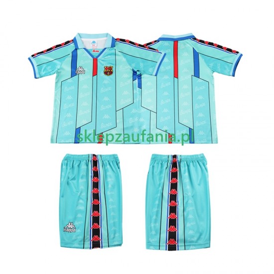 3-13 år Barn FC Barcelona drakt 1996 1997 Retro Borte Korte Ermer