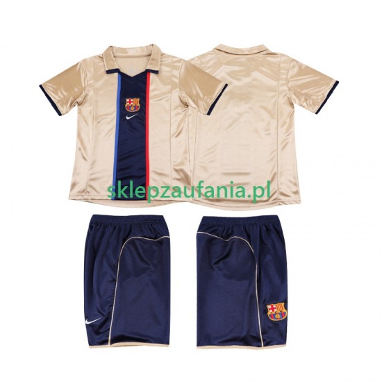 3-13 år Barn FC Barcelona drakt 2001 2002 Retro Borte Korte Ermer