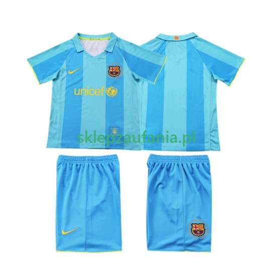 3-13 år Barn FC Barcelona drakt 2007 Retro Borte 2008 Korte Ermer