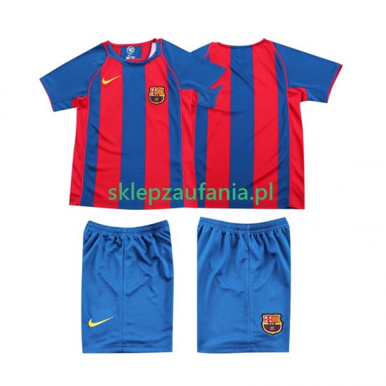 3-13 år Barn FC Barcelona drakt 2005 Retro Hjemme 2004 Korte Ermer