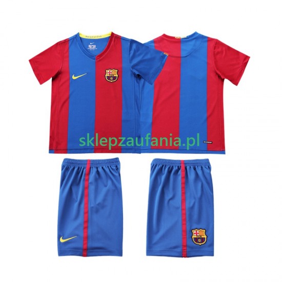 3-13 år Barn FC Barcelona drakt 2007 Retro Hjemme 2006 Korte Ermer