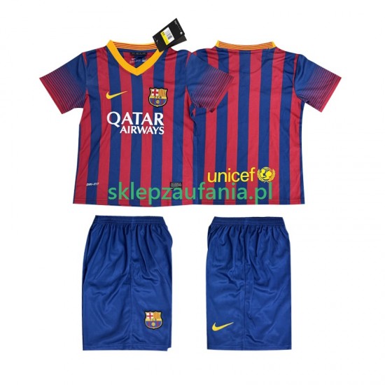 3-13 år Barn FC Barcelona drakt 2013 2014 Retro Hjemme Korte Ermer
