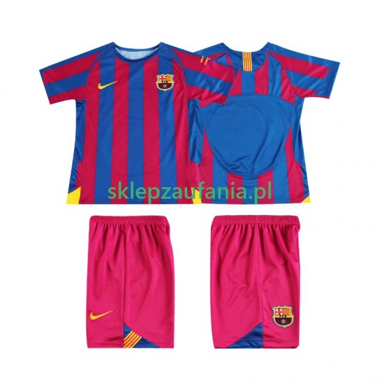 3-13 år Barn FC Barcelona drakt Champions League 2005 Retro Hjemme 2006 Korte Ermer