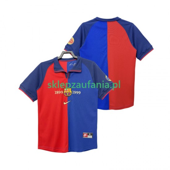 Herre FC Barcelona drakt 2000 Retro Hjemme 1990 Korte Ermer