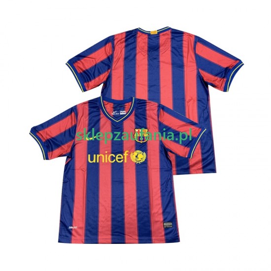 Herre FC Barcelona drakt 2009 Retro Hjemme 2010 Korte Ermer