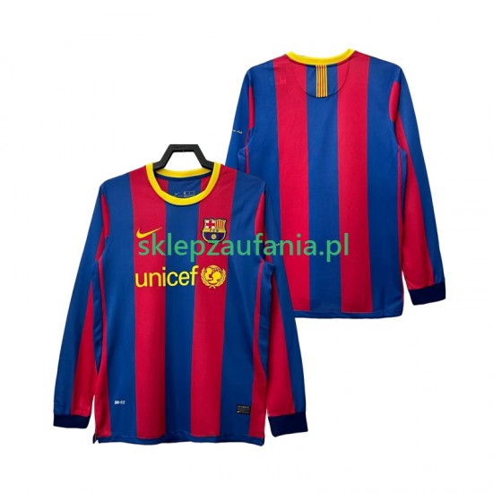 Herre FC Barcelona drakt Retro Hjemme 2010 2011 Langermet