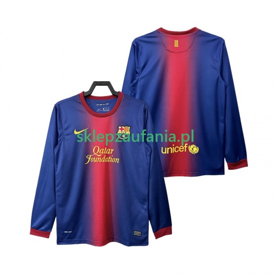 Herre FC Barcelona drakt 2012 2013 Retro Hjemme Langermet
