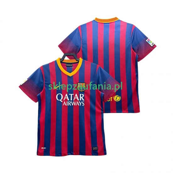 Herre FC Barcelona drakt 2013 2014 Retro Hjemme Korte Ermer