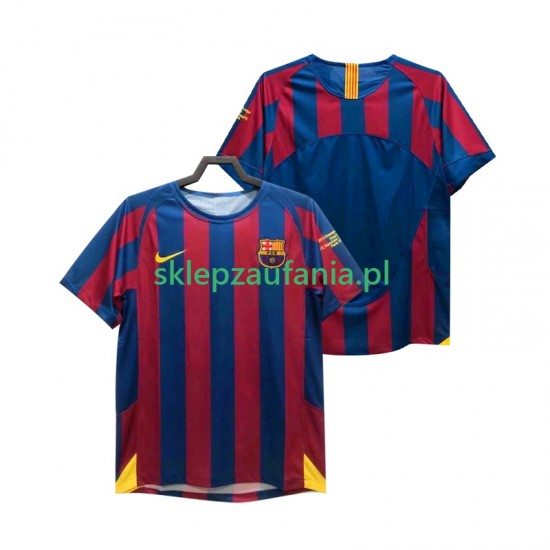 Herre FC Barcelona drakt Champions League 2005 Retro Hjemme 2006 Korte Ermer