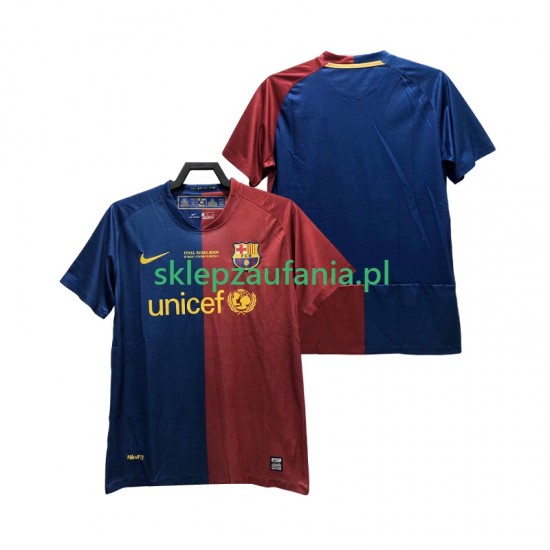 Herre FC Barcelona drakt Champions League 2009 Retro Hjemme 2008 Korte Ermer