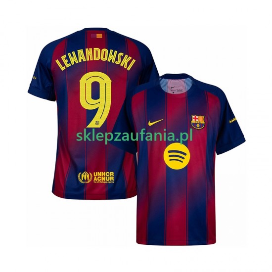 Herre FC Barcelona drakt Robert Lewandowski 9 Champions League Hjemme 2025-2026 Korte Ermer