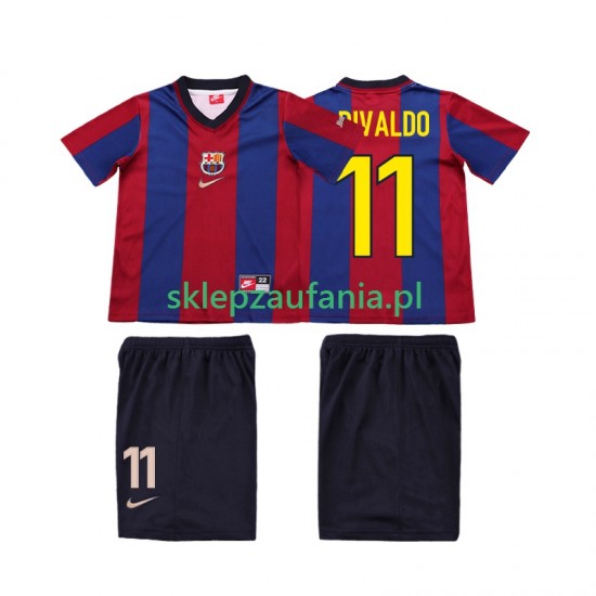 3-13 år Barn FC Barcelona drakt Ronaldo 11 1998 Retro Hjemme 1999 Korte Ermer