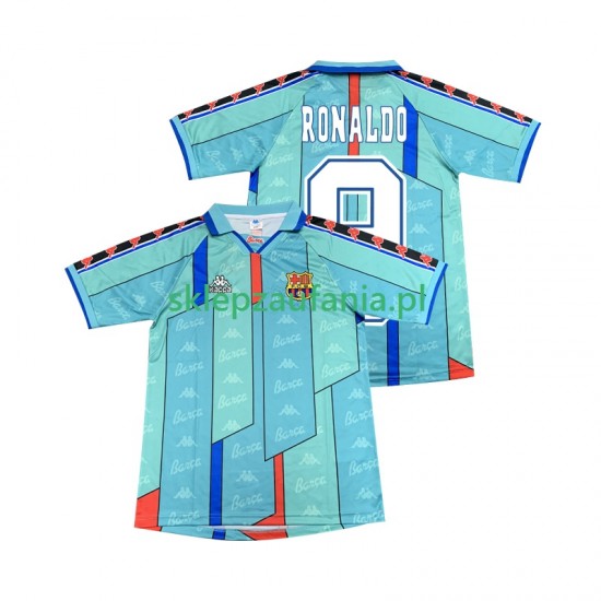 Herre FC Barcelona drakt Ronaldo 9 1996 1997 Retro Borte Korte Ermer