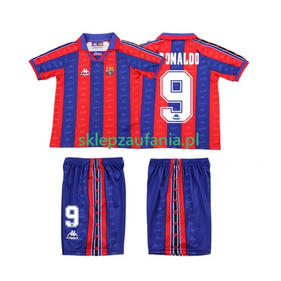 3-13 år Barn FC Barcelona drakt Ronaldo 1996 1997 Retro Hjemme Korte Ermer