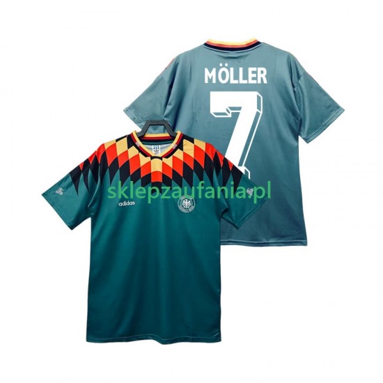 Herre Tyskland drakt MOLLER 7 Retro Borte 1994 Korte Ermer