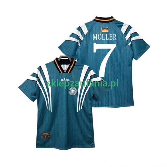 Herre Tyskland drakt MOLLER 7 1996 Retro Borte Korte Ermer