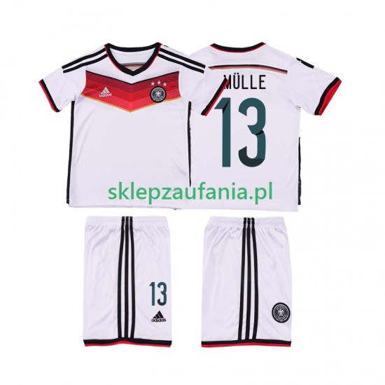 3-13 år Barn Tyskland drakt MULLER 13 2014 Retro Hjemme Korte Ermer