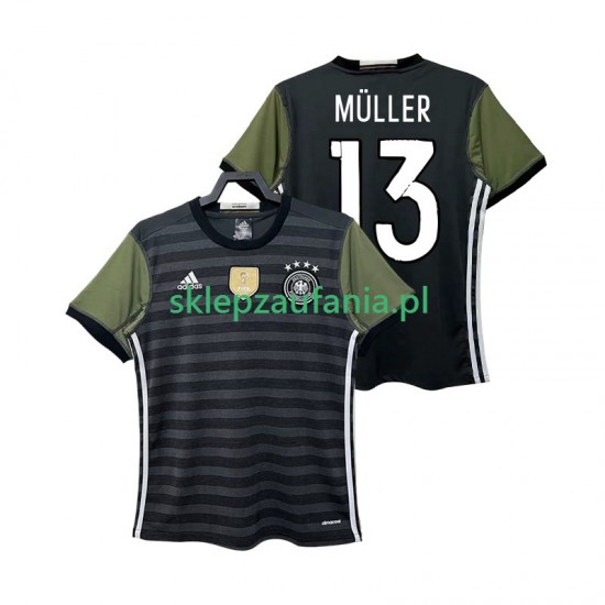 Herre Tyskland drakt MULLER 13 2016 Retro Borte Korte Ermer
