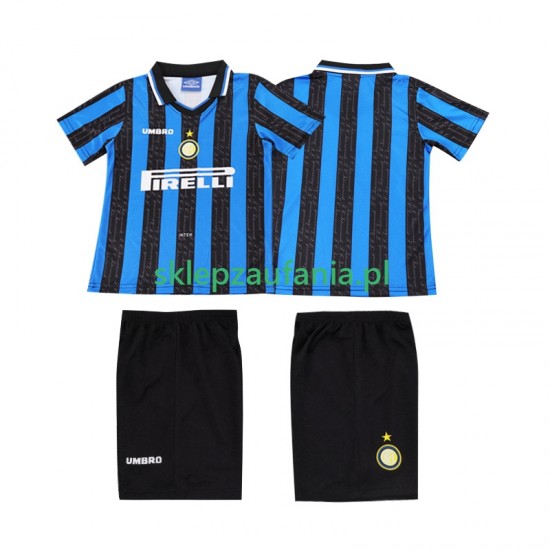 3-13 år Barn Inter Milan drakt 1997 1998 Retro Hjemme Korte Ermer