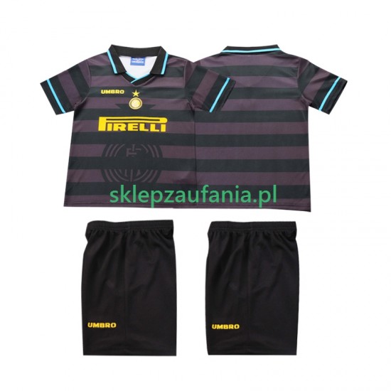 3-13 år Barn Inter Milan drakt 1997 1998 Retro Tredje Korte Ermer