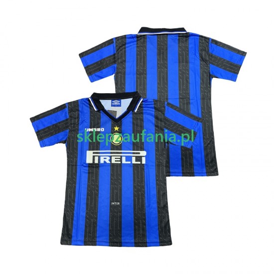Herre Inter Milan drakt 1997 1998 Retro Hjemme Korte Ermer