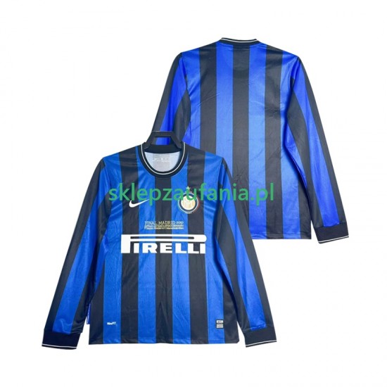 Herre Inter Milan drakt 2009 Retro Hjemme 2010 Langermet