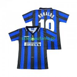 Herre Inter Milan drakt Ronaldo 10 1997 1998 Retro Hjemme Korte Ermer