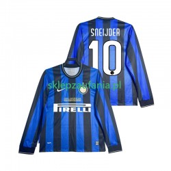 Herre Inter Milan drakt SNEIJDER 10 2009 Retro Hjemme 2010 Langermet